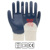 BEYBİ KN35 YÜKSEK PERFORMANSLI 3/4 NİTRİL KAPLI PAMUK ELDİVEN