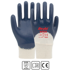 BEYBİ KN35 YÜKSEK PERFORMANSLI 3/4 NİTRİL KAPLI PAMUK ELDİVEN