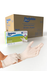 DOLPHİN BEYAZ LATEKS ELDİVEN PUDRALI
