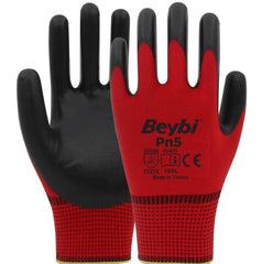 BEYBİ PN5 NİTRİL ELDİVEN - KIRMIZI
