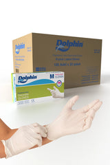 DOLPHİN BEYAZ LATEKS ELDİVEN PUDRALI